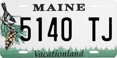ME license plate 5140TJ