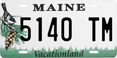 ME license plate 5140TM