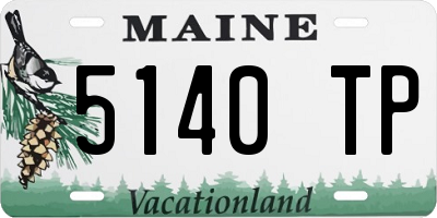 ME license plate 5140TP