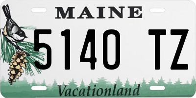 ME license plate 5140TZ