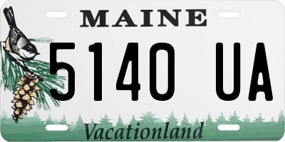 ME license plate 5140UA