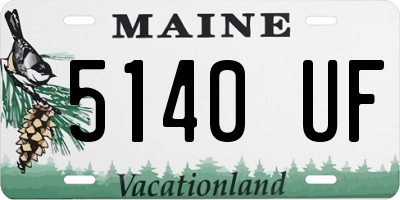 ME license plate 5140UF