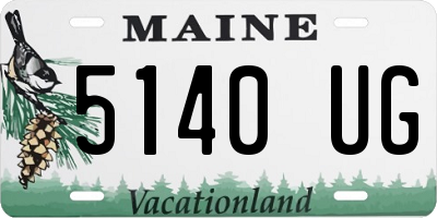 ME license plate 5140UG