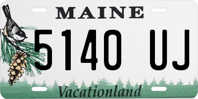 ME license plate 5140UJ