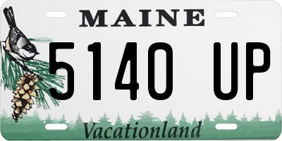 ME license plate 5140UP