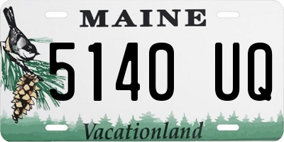 ME license plate 5140UQ