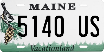 ME license plate 5140US