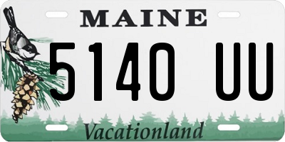 ME license plate 5140UU