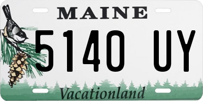 ME license plate 5140UY