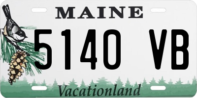 ME license plate 5140VB