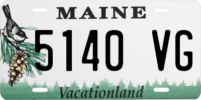 ME license plate 5140VG