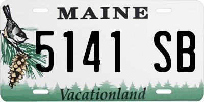 ME license plate 5141SB