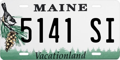 ME license plate 5141SI