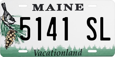 ME license plate 5141SL