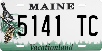 ME license plate 5141TC