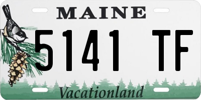 ME license plate 5141TF