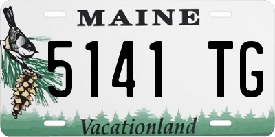 ME license plate 5141TG