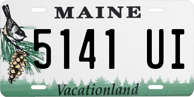 ME license plate 5141UI