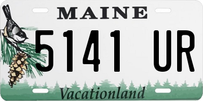 ME license plate 5141UR