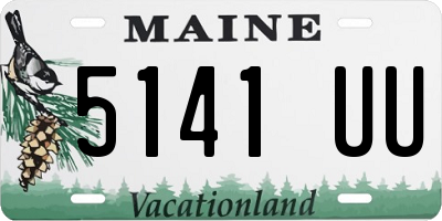 ME license plate 5141UU