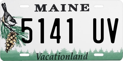 ME license plate 5141UV