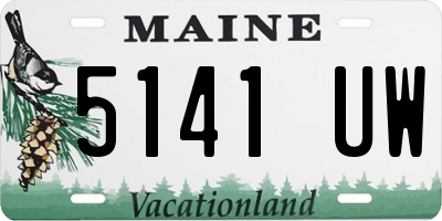 ME license plate 5141UW