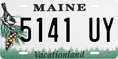 ME license plate 5141UY