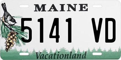 ME license plate 5141VD