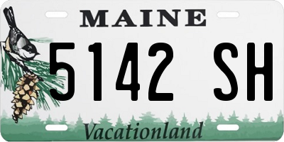 ME license plate 5142SH