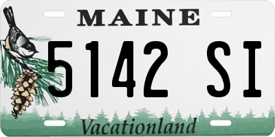 ME license plate 5142SI