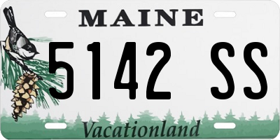 ME license plate 5142SS