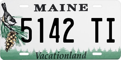 ME license plate 5142TI