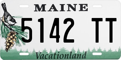 ME license plate 5142TT