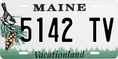 ME license plate 5142TV