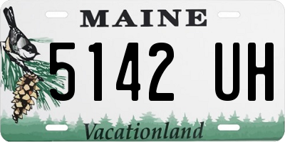 ME license plate 5142UH