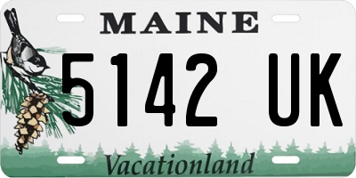 ME license plate 5142UK