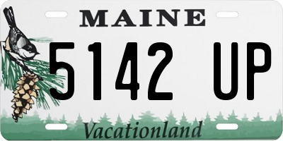 ME license plate 5142UP