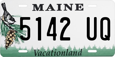 ME license plate 5142UQ