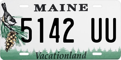 ME license plate 5142UU