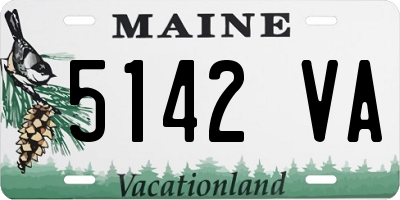 ME license plate 5142VA