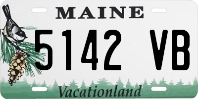 ME license plate 5142VB