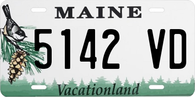ME license plate 5142VD