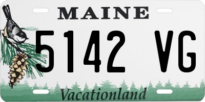 ME license plate 5142VG