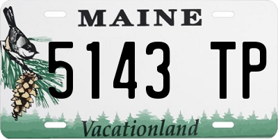 ME license plate 5143TP