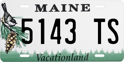 ME license plate 5143TS