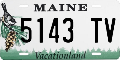 ME license plate 5143TV