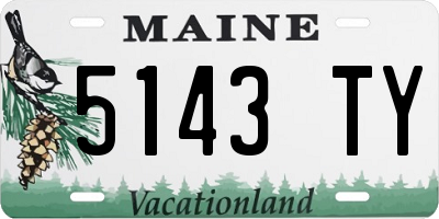 ME license plate 5143TY