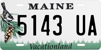 ME license plate 5143UA