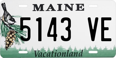 ME license plate 5143VE