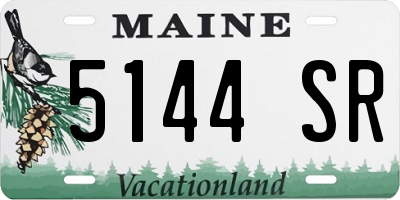 ME license plate 5144SR